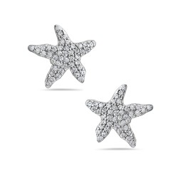 True Starfish Iced Stud Earrings