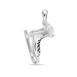 Sterling Silver PENDANT ICE SKATER SHOES
