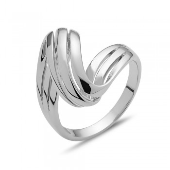 Sterling Silver Ring with Z Design -E-Coat-