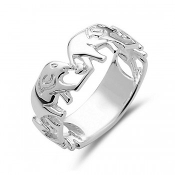 Sterling Silver Ring Elephant