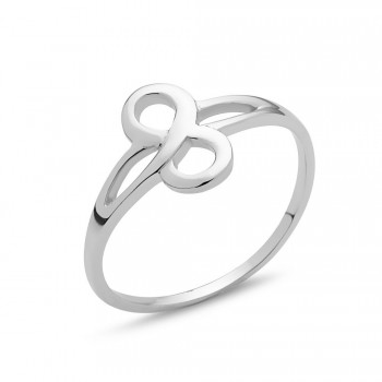 STERLING SILVER RING PLAIN 8 LINKS TINY RING