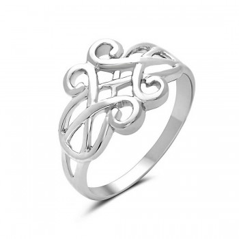 Sterling Silver Ring Love Knot 