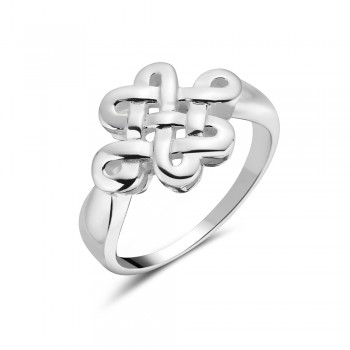 Sterling Silver Ring Endless Knot