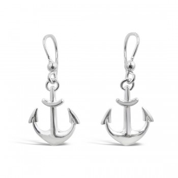 STERLING SILVER EARRING ANCHOR FRENCH WIRE