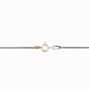 STERLING SILVER ROPE CHAIN 20 INCHES OXIDIZED