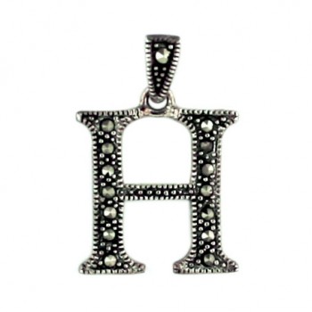 Marcasite Pendant Ltr with