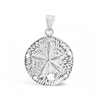 STERLING SILVER PENDANT SAND COIN STARFISH