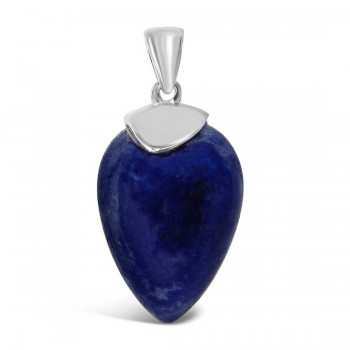 Lapis Lazuli Seed Pendant Necklace