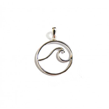 Wave in the Sun Pendant Necklace