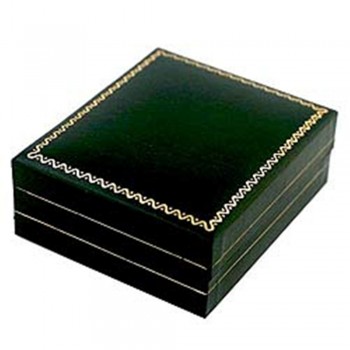 80X70X30Mm Dark Green Leatherette Jewelry Box With
